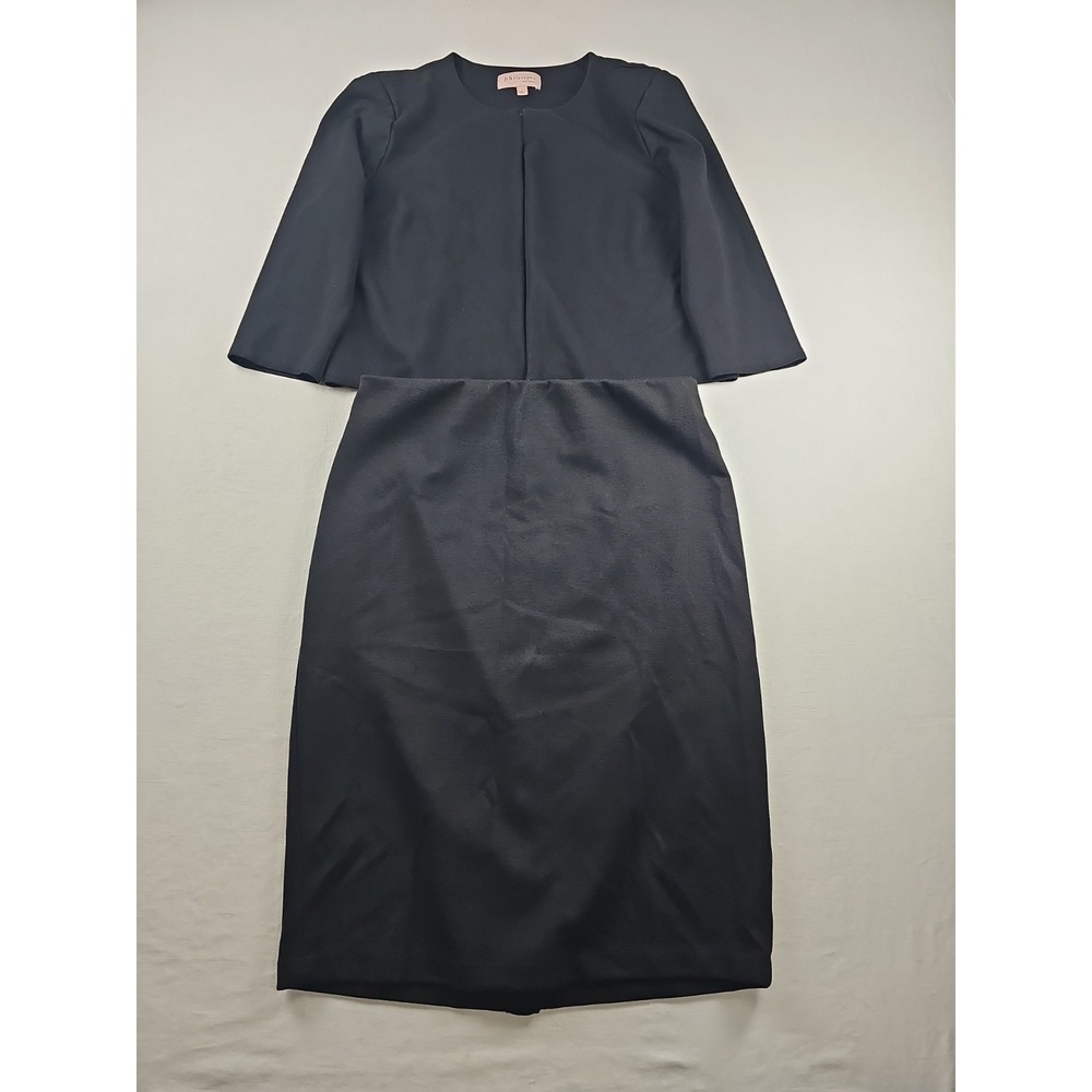 Philosophy Set 3/4 Sleeve Black Jacket and Skirt Set Skirt Sz 12, Blazer Sz L